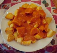 receta de Patatas a la brava