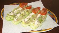 receta de Pepinos con atn