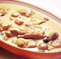 receta de Pollo a la crema