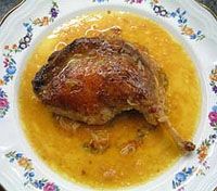 receta de Confit de pato a la naranja