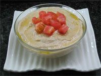 receta de Crema de berenjena con tomate