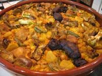 receta de Arroz al horno con alcachofas