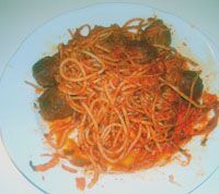 receta de Espagueti con albóndigas