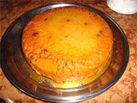 receta de Sanguito de pasas en forma de torta